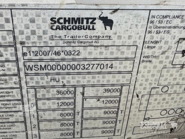 Brandalı açık yarı römork Schmitz Cargobull Curtainsider Mega