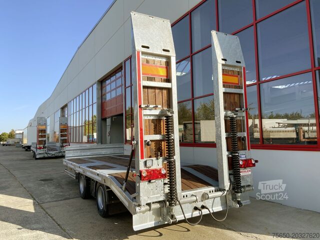 Žemagrindė platforma priekaba Möslein TT19 - 7,2  19 t Tandemtieflader, Luftgefedert, NEU