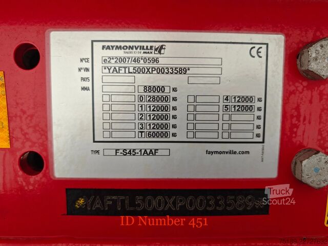 Полуавтомат с низкой загрузкой Faymonville F-S45-1AAF 2 x Extandable Powersteering Ramps!