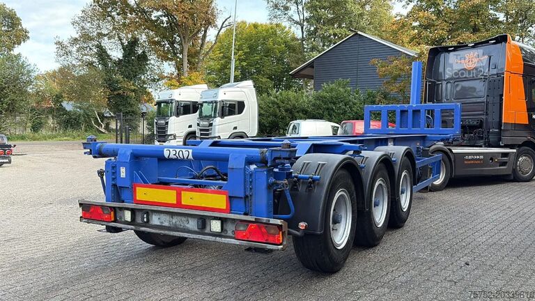 Transporte de contentores Hendricks 20ft container Kippchassis 24V hydraulic Self s...