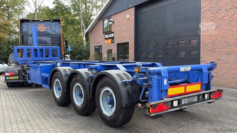Transporte de contentores Hendricks 20ft container Kippchassis 24V hydraulic Self s...