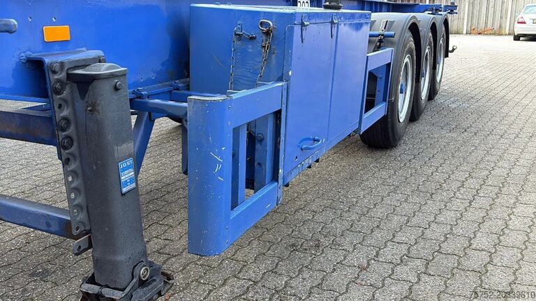 Transporte de contentores Hendricks 20ft container Kippchassis 24V hydraulic Self s...