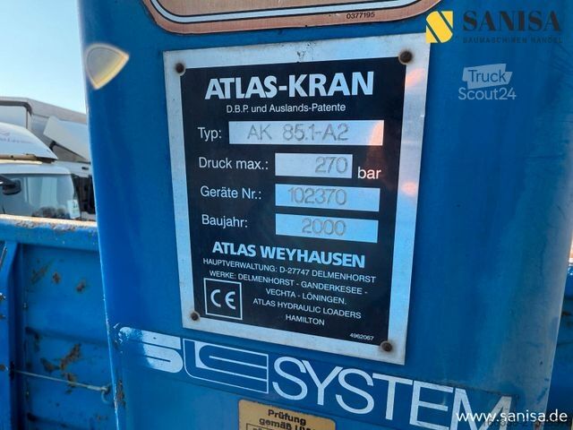 Kipper LKW MERCEDES-BENZ Atego 1828/3 S.-Kipper Meiller/Atlas AK 85.1-A2