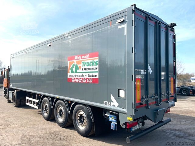 Auflieger mit Walkingfloor STAS 60m³ Agrar Schubboden/Trichter/Funk/Auch Miete!