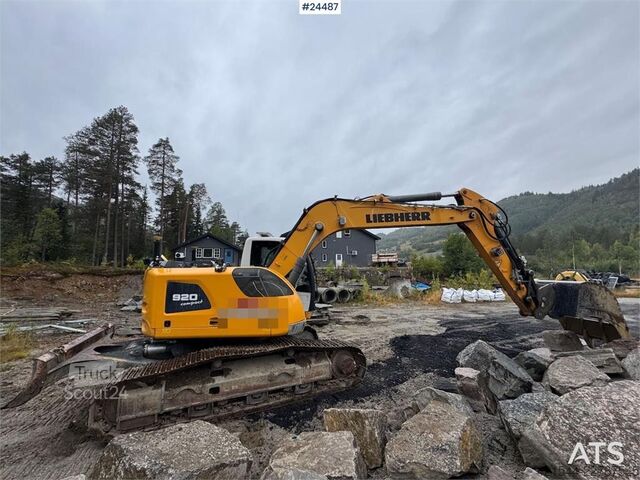 Beltegraver Liebherr R920 K LC Tracked Excavator – 2 Buckets, Tilt & Le