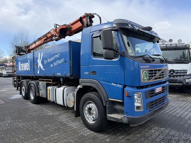 Sklápěcí vůz Volvo FM12 420 6X2 Kipper mit Kran Atlas 170.2