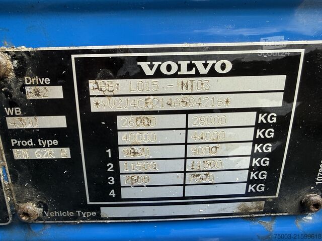 Sklápěcí vůz Volvo FM12 420 6X2 Kipper mit Kran Atlas 170.2