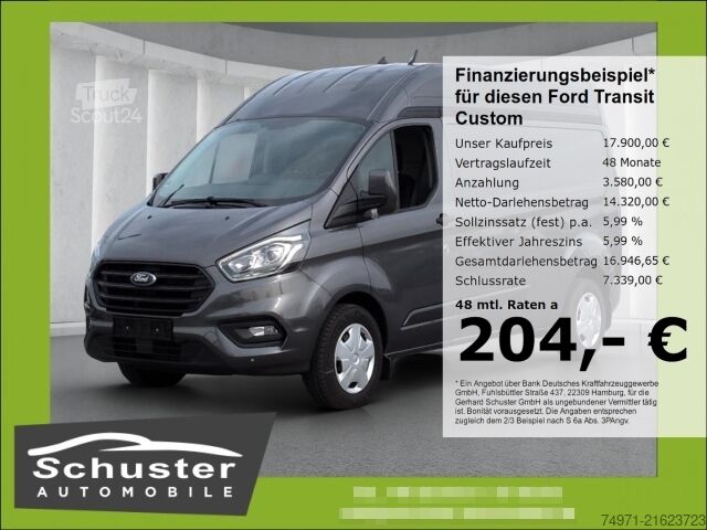 Panel van Ford Transit Custom Kasten L2H2 3,2t 2.0D*Tempo Klima