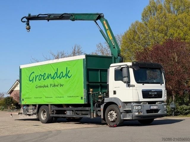 Автомобил с кран MAN TGM 19.250 KRAAN PALFINGER/SCHUIFKAP/LAADKLEP/S...