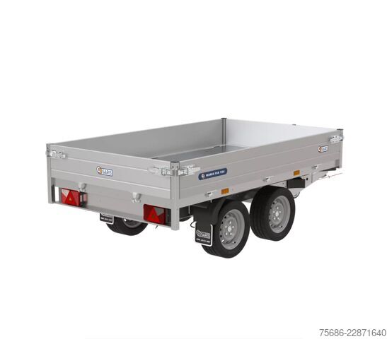 Kippivaunu Saris ⭐ Kipper 256x150x30 2000Kg Handpumpe