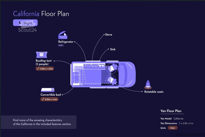 Wohnwagen/Wohnmobil Volkswagen California Coast2.0TDI|2022| EURO 6 | Venditore Professionale