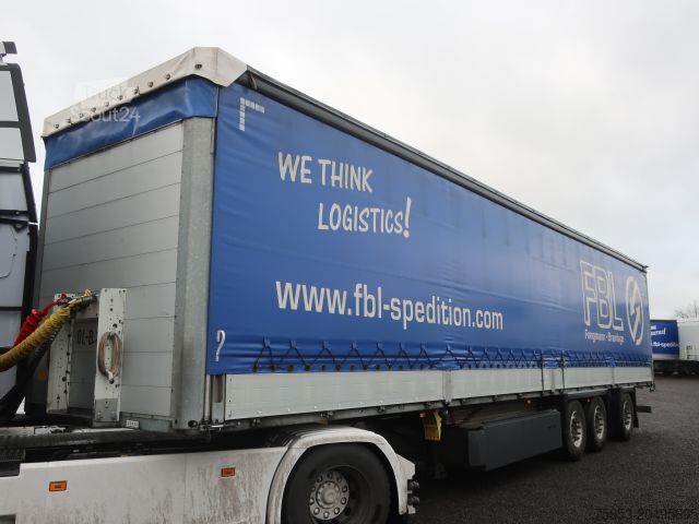 Naczepa otwarta z plandeką Schmitz Cargobull SCS 24/L-13.62 EB Bordwandsider Staplerhalterung