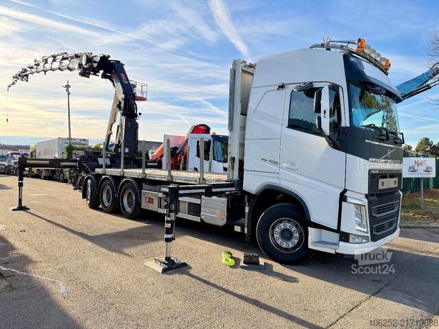 Lastplattform Volvo FH 420 8x4 TRIDEM PRITSCHE + 31m! KRAN HIAB 858...