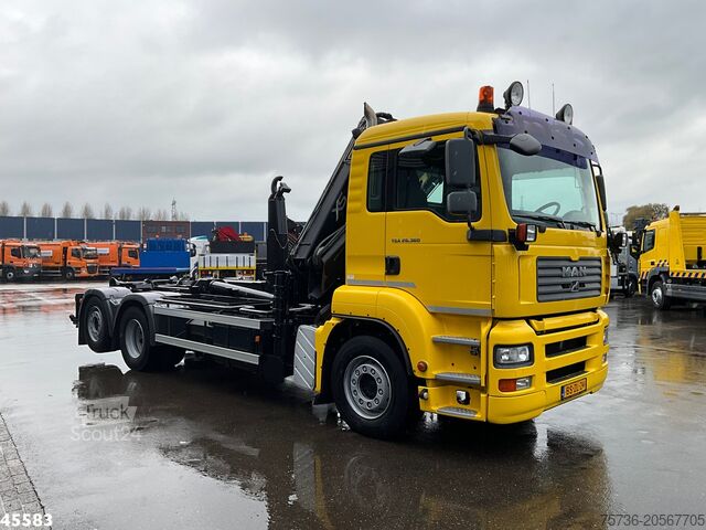 Система крюкових кронштейнів Man TGA 26.360 Hiab 16 Tonmeter laadkraan