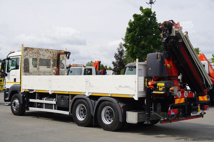 Plattform med kran MAN TGS 26.420 6x4 / Fassi F215A.2.24