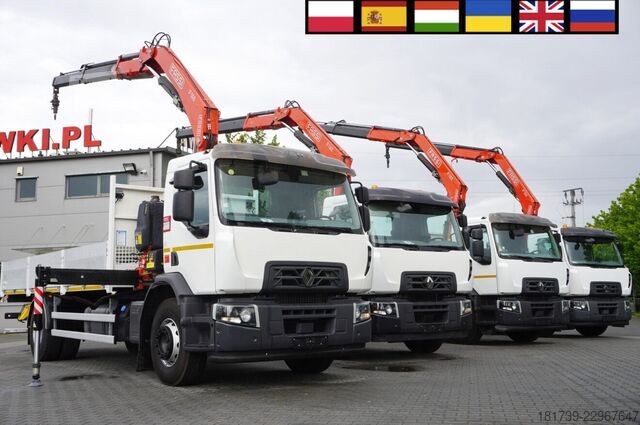 Plattform med kran Renault C280 DTI 8 / HDS Fassi F135A.22 / remote