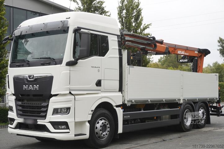 Plattform med kran MAN TGX 26.470 6x2-4 / 30 tho. km!!! / Atlas
