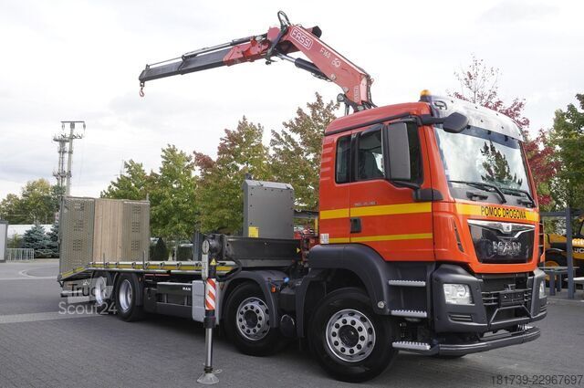 γερανός φορτηγού MAN TGS 35.360 E6 8×2 / Fassi F165A.2.22
