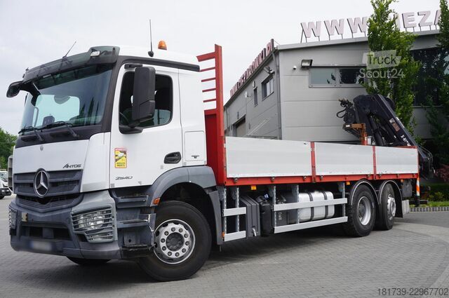 Платформа с краном Mercedes-Benz Antos 2540 6x2-4 / HIAB X-HIDUO 188 ES-4