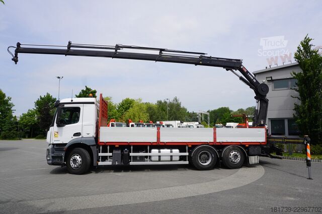 Платформа с краном Mercedes-Benz Antos 2540 6x2-4 / HIAB X-HIDUO 188 ES-4