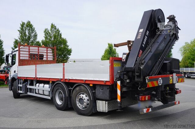 Платформа с краном Mercedes-Benz Antos 2540 6x2-4 / HIAB X-HIDUO 188 ES-4