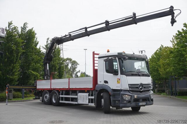 Платформа с краном Mercedes-Benz Antos 2540 6x2-4 / HIAB X-HIDUO 188 ES-4