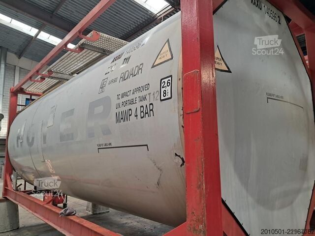Tank konteyneri 24m³ TANKCONTAINER Container Silo Gülle Edelstahltank Stahltank 20 Fuß 24000L