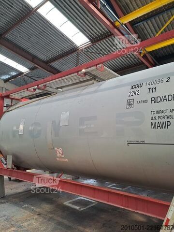 Tank konteyneri 24m³ TANKCONTAINER Container Silo Gülle Edelstahltank Stahltank 20 Fuß 24000L