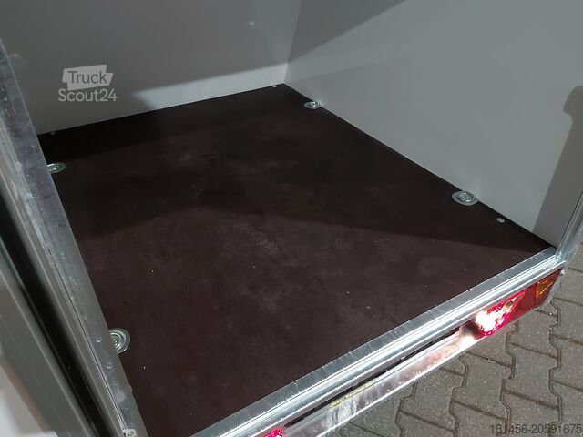 Caisse fermée (ou tôlé) trailershop aero Isokoffer Mini TF2 145x110x90cm 750kg 100km/H Reling Trittbretter Neu verfügbar