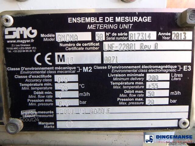 Cisterna Renault Premium 270 dxi 4x2 fuel tank 13.3 m3 / 4 comp