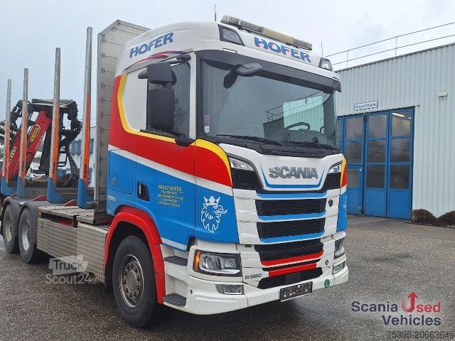 Holztransporter LKW Scania R 580 B6x4NB+Epsilon M12 Z