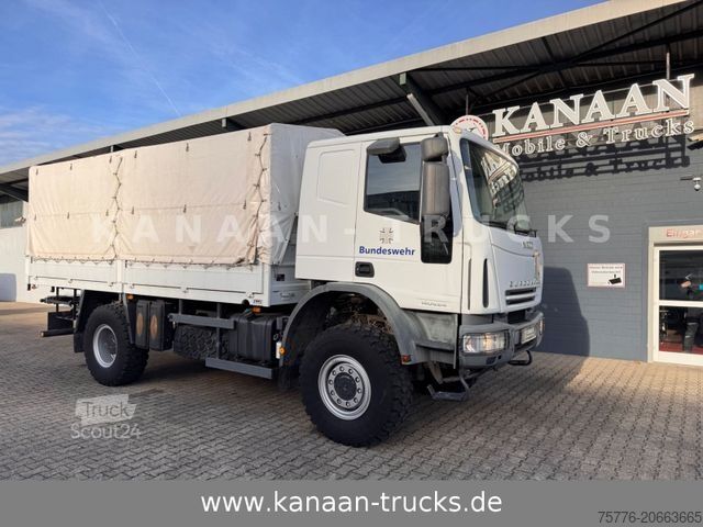 LKW mit Pritsche & Plane IVECO 140 E240 Eurocargo 4x4 Miltär Camper Expedition