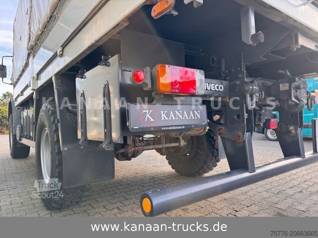 LKW mit Pritsche & Plane IVECO 140 E240 Eurocargo 4x4 Miltär Camper Expedition