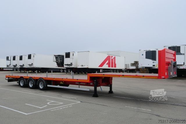 Zema profila puspiekabe KÄSSBOHRER JS / JUMBO PLATTFORM / LENKACHSE /BPW /CONTAINER