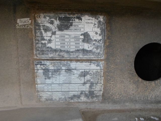 Semi-remorque benne SCHMITZ CARGOBULL Stahlmulde/ TÜV 12/2026 !!