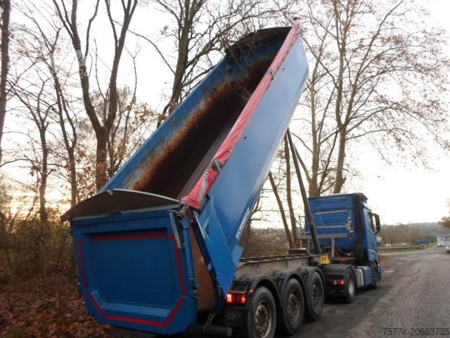 Semi-remorque benne SCHMITZ CARGOBULL Stahlmulde/ TÜV 12/2026 !!