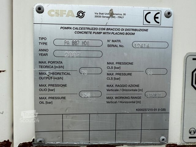 αυτόματη αντλία σκυροδέματος SCANIA P 114-380