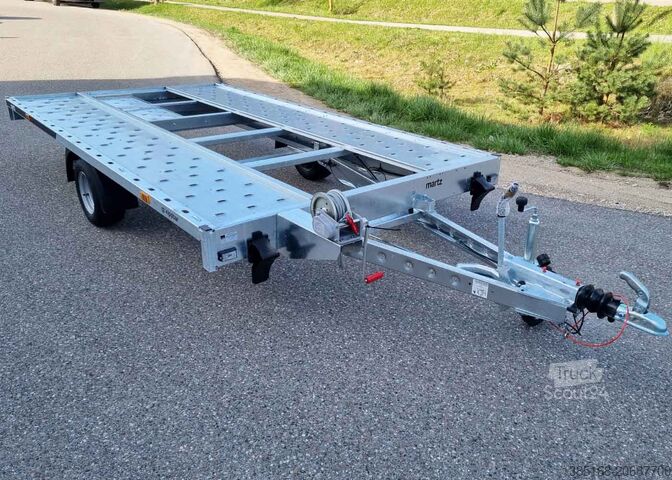 Remolque de plataforma baja Martz Auto Transporter Anhänger 1,5t 3,6m NEU