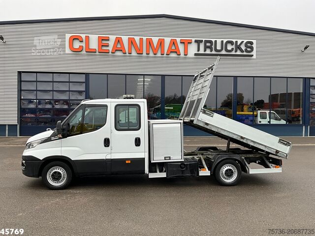 Camion de gunoi Iveco Daily 35S17D Kipper 7 persoons Just 95.281 km!