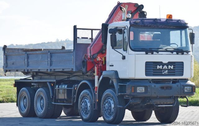 Tovornjak prekucnik MAN 41.460 * KRAN * 8x8 ! TOPZUSTAND