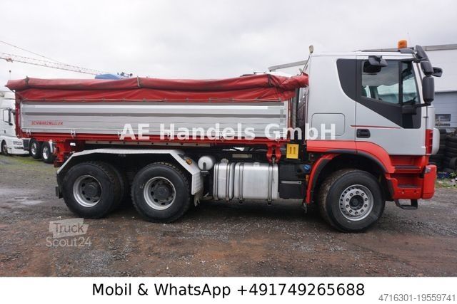 Camion-benne tricar IVECO Trakker 500 BL 6x4 *Retarder/11m³/Wechselkipper