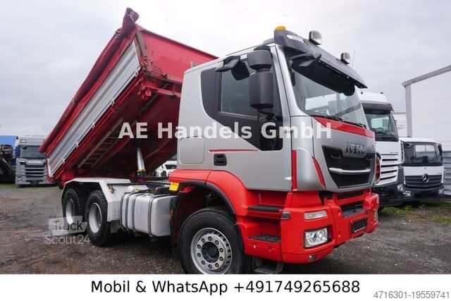 Camion-benne tricar IVECO Trakker 500 BL 6x4 *Retarder/11m³/Wechselkipper