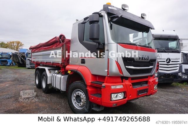 Camion-benne tricar IVECO Trakker 500 BL 6x4 *Retarder/11m³/Wechselkipper