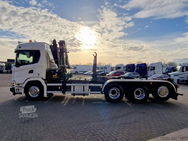 Sistema a braccio con gancio Scania G500 XT 8x4*4 - HMF 2820K Crane - AJK 20T Hookl...