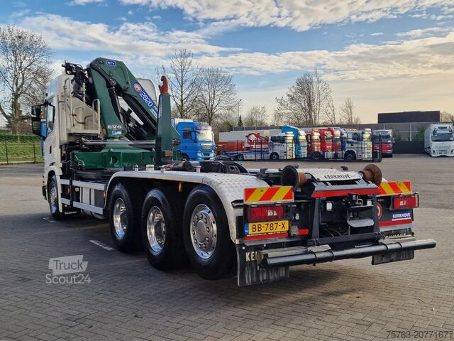 Sistema a braccio con gancio Scania G500 XT 8x4*4 - HMF 2820K Crane - AJK 20T Hookl...