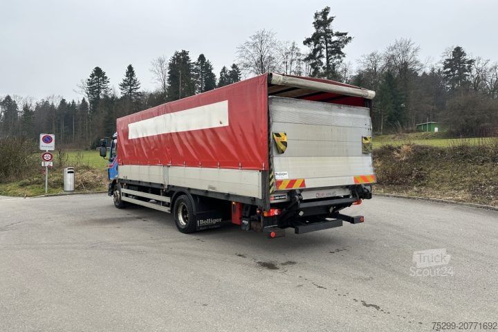 Camión plataforma con toldo Volvo FLL-280 4x2R Plane / HB / Swiss-Vehicle