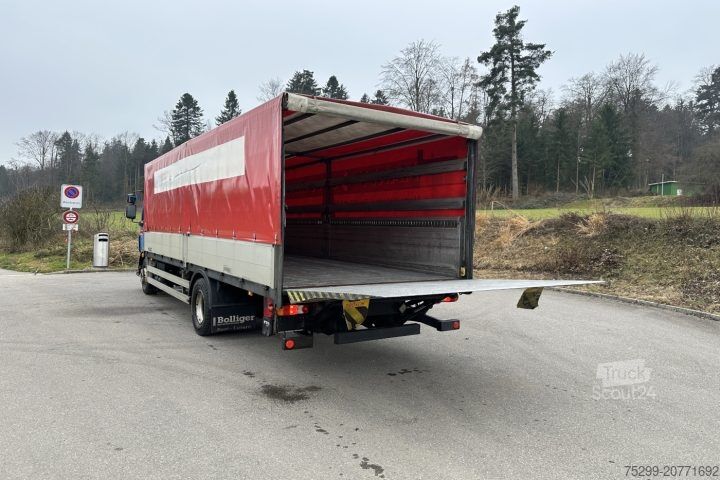 Camión plataforma con toldo Volvo FLL-280 4x2R Plane / HB / Swiss-Vehicle