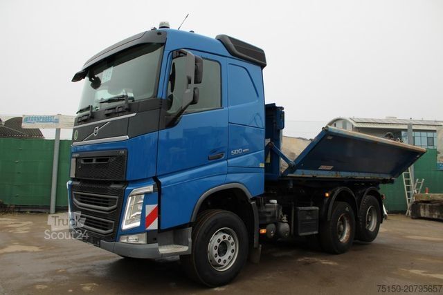 Τρίπλευρο ανατρεπόμενο φορτηγό VOLVO FH 500 6x4 BL - KEMPF BORDMATIK Nr.: 246