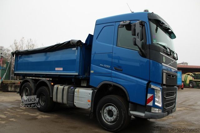 Τρίπλευρο ανατρεπόμενο φορτηγό VOLVO FH 500 6x4 BL - KEMPF BORDMATIK Nr.: 246