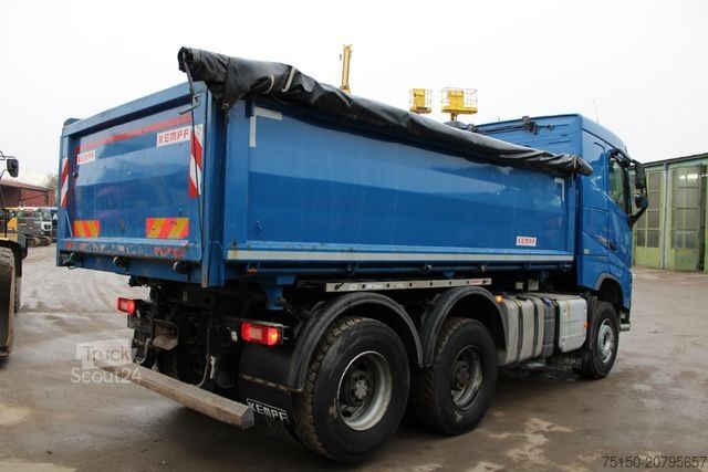 Τρίπλευρο ανατρεπόμενο φορτηγό VOLVO FH 500 6x4 BL - KEMPF BORDMATIK Nr.: 246